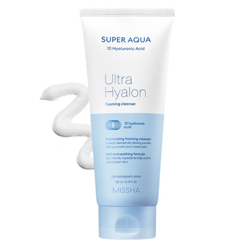 (MISSHA) Super Aqua Ultra Hyalon Foaming Cleanser 200ml