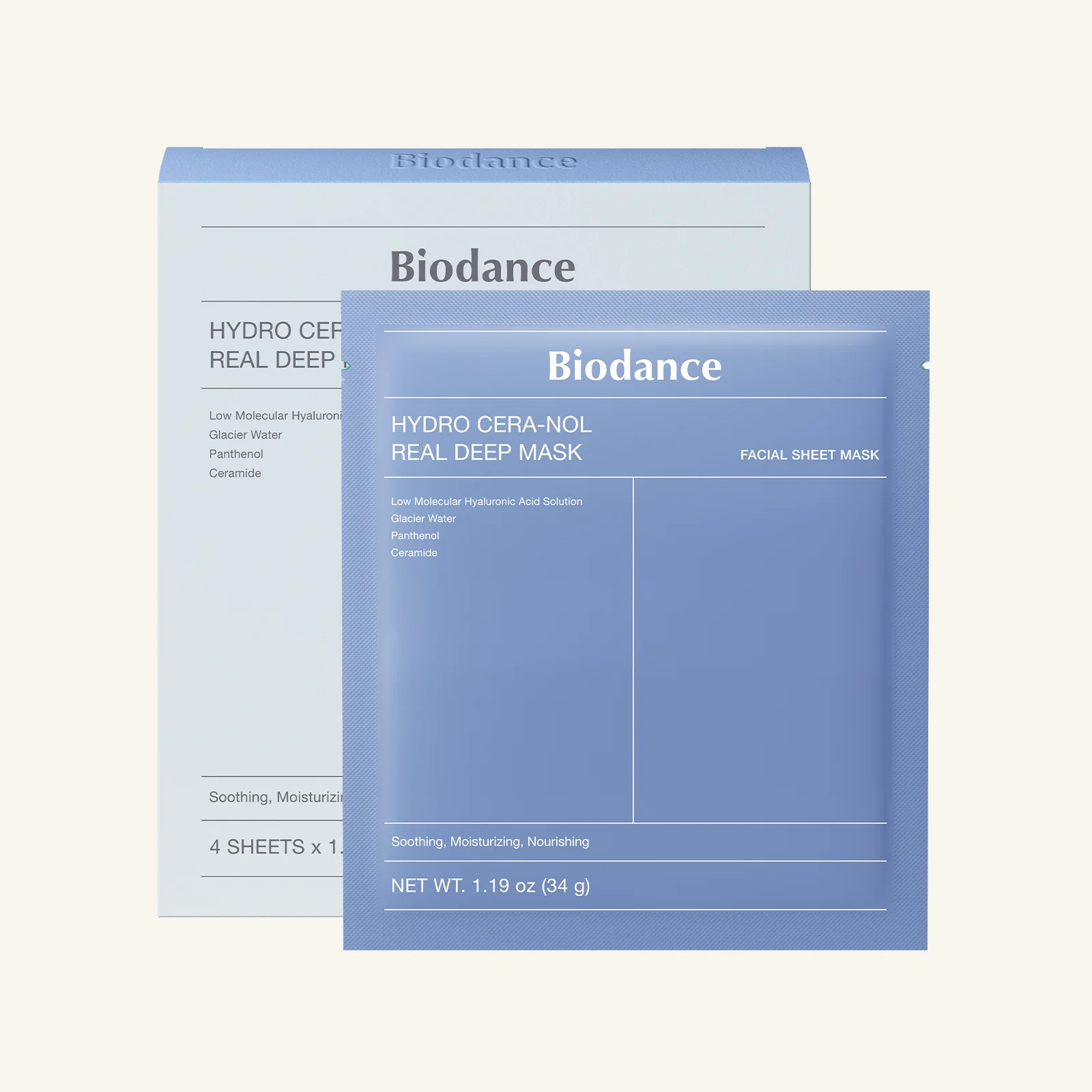 (BIODANCE) Hydro Cera-nol Real Deep Mask 1 Pack(4 Sheets)