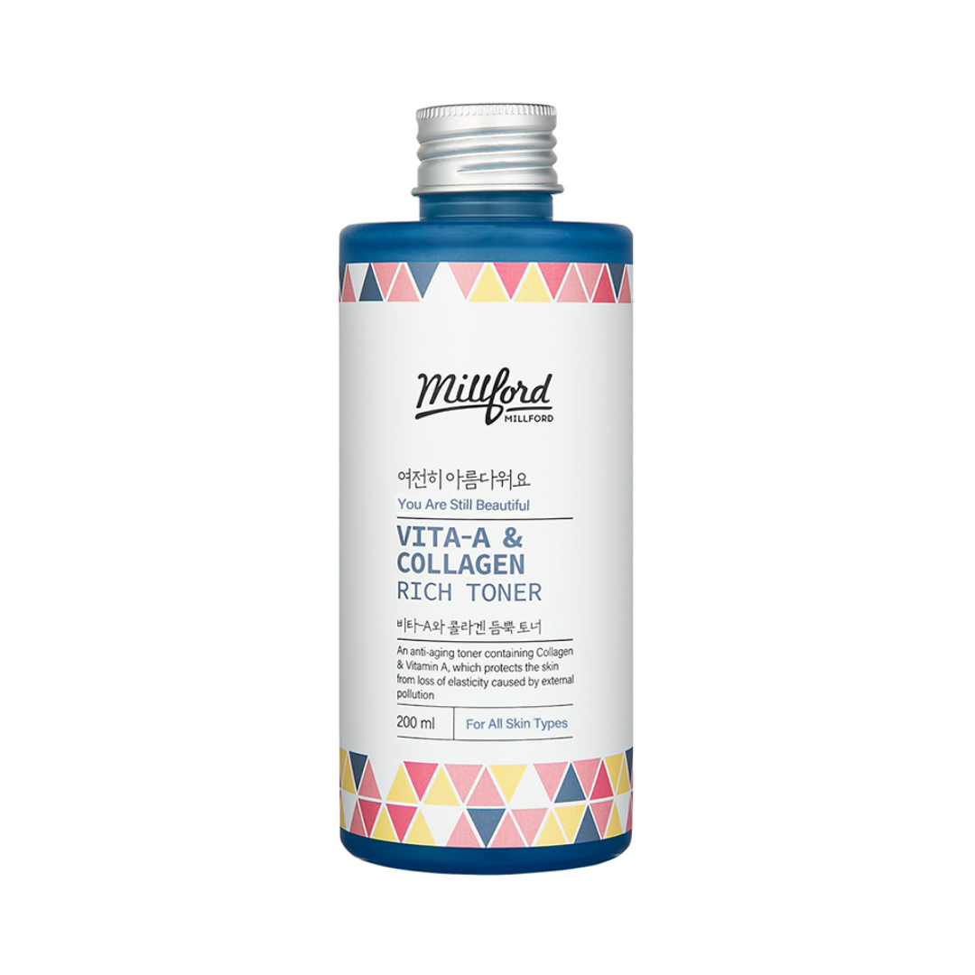 (Millford) Vita A & Collagen Rich Toner 200ml