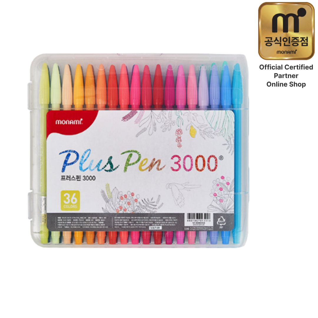 (Monami) Plus Pen 3000 (fiber tip pen) - 36 set