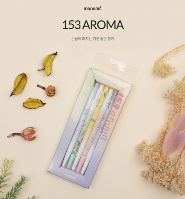 (Monami) 153 Aroma Flavour 0.5mm set (5pcs) pen