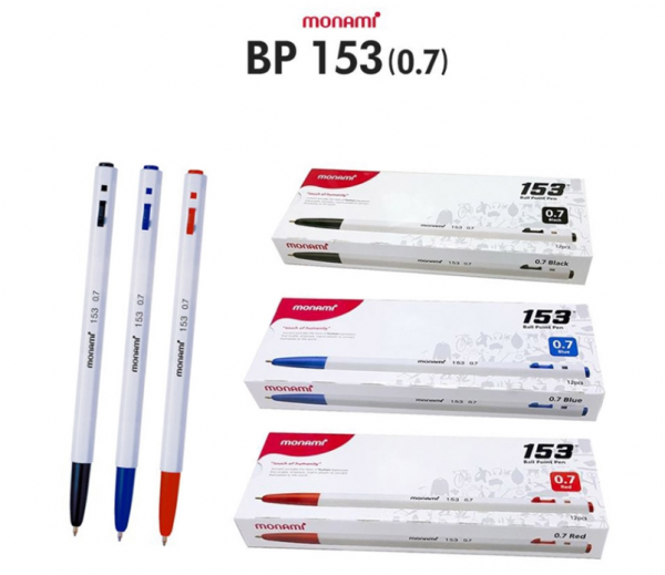 (Monami) 153 Basic 0.7mm pen 1Box (12pcs)