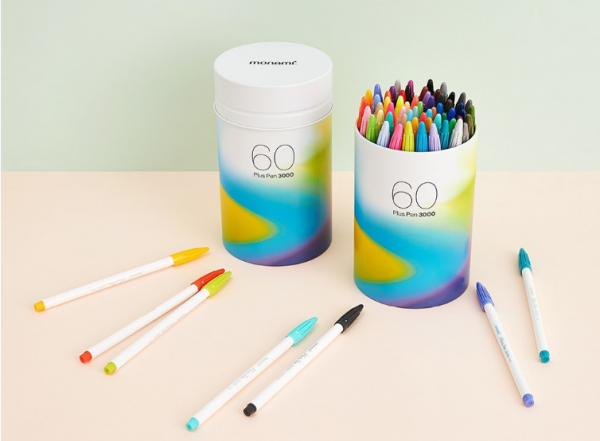 (Monami) Plus Pen 3000 (fiber tip pen) - 60 Set
