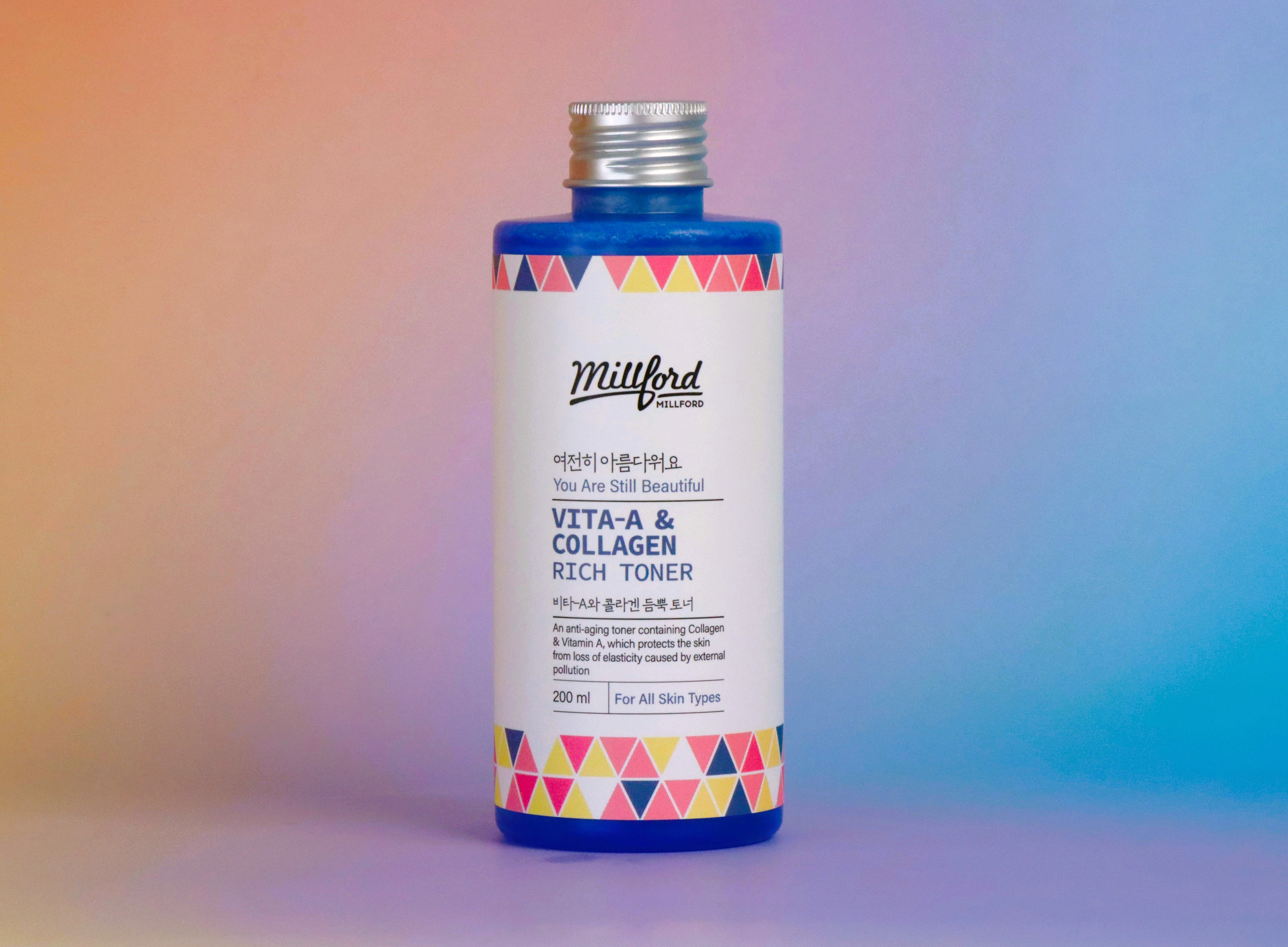 (Millford) Vita A & Collagen Rich Toner 200ml