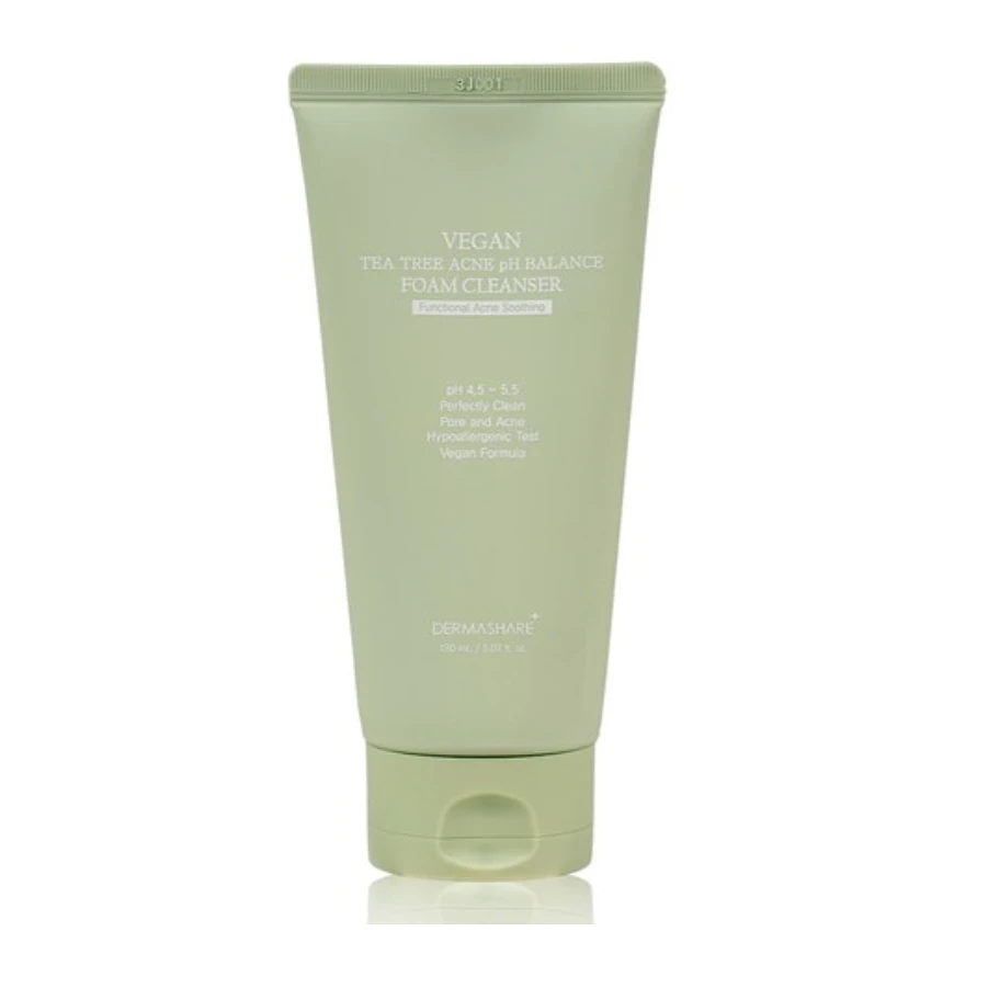 (DERMASHARE) Vegan Tea Tree Acne pH Balance Foam Cleanser 150ml
