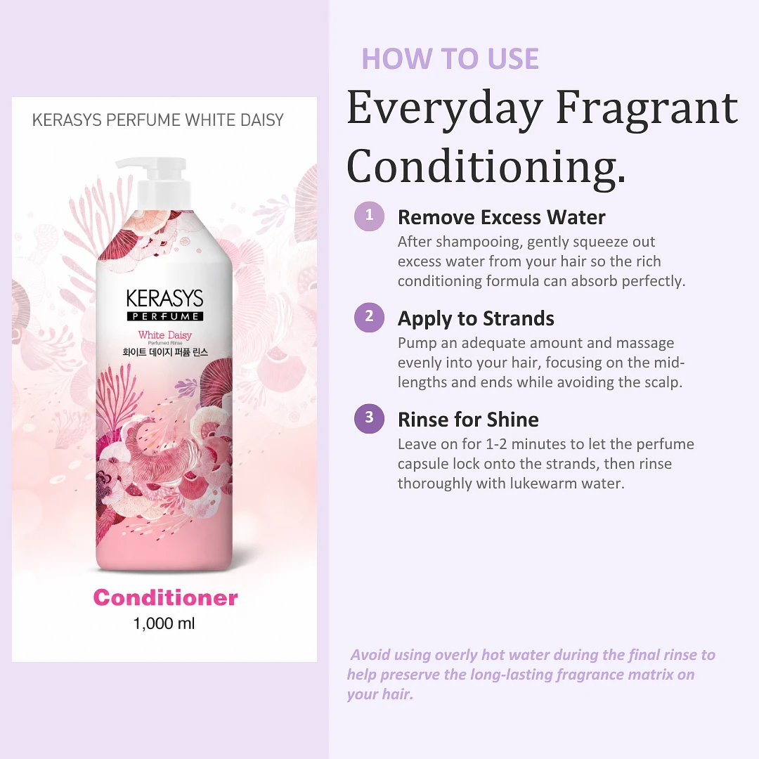 (Kerasys) Perfume Conditioner 1L - White Daisy