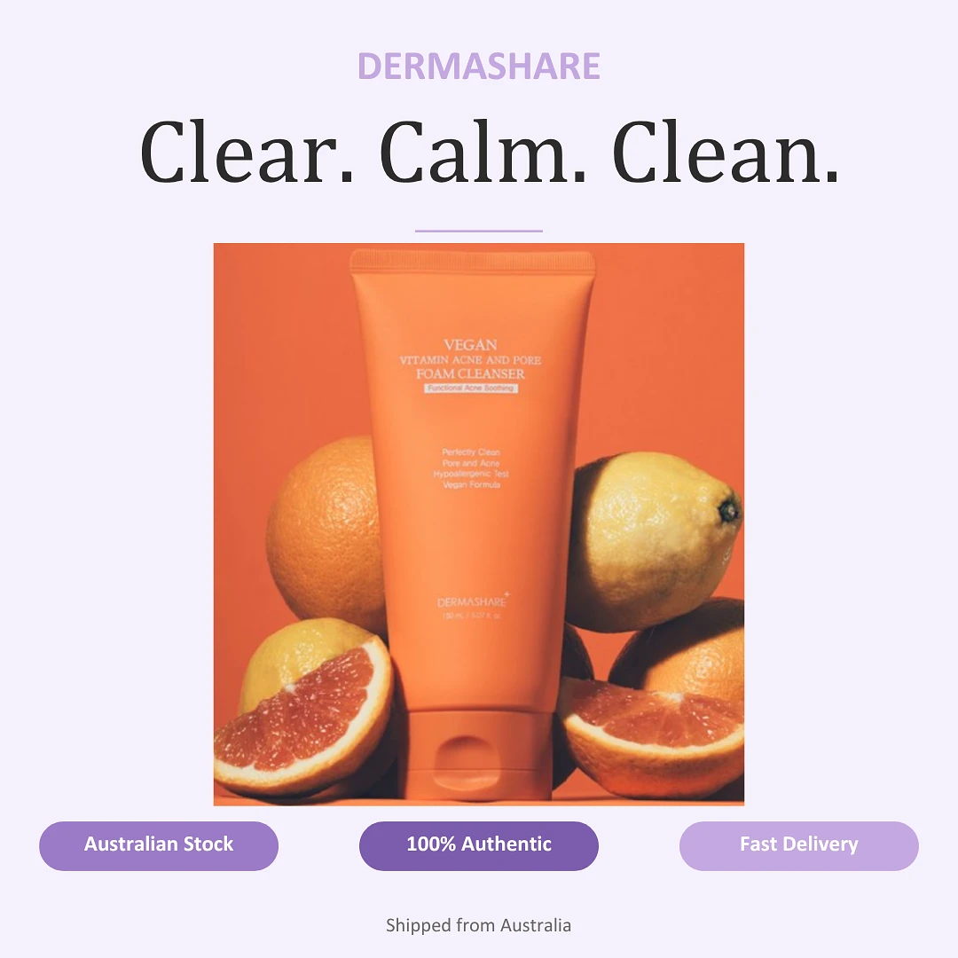  (DERMASHARE) Vegan Vitamin Acne and Pore Foam Cleanser 150ml