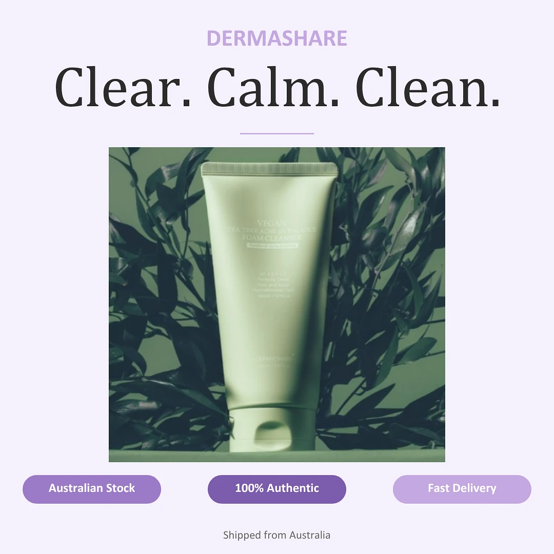 (DERMASHARE) Vegan Tea Tree Acne pH Balance Foam Cleanser 150ml