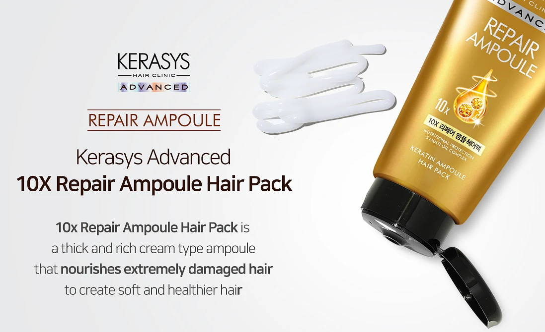 (Kerasys) Advanced 10X Repair Ampoule Hair Pack 300ml - Basic