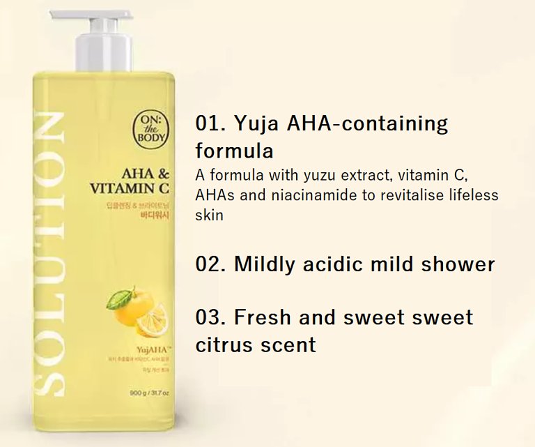 (On the Body) Solution Body Wash 900g ( Deep Cleanse & Brighten)