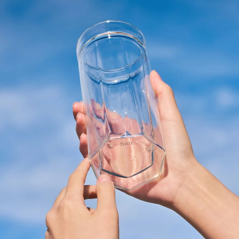 (Fiirn-Kide) Double Wall Glass 420ml- Crystal Clear