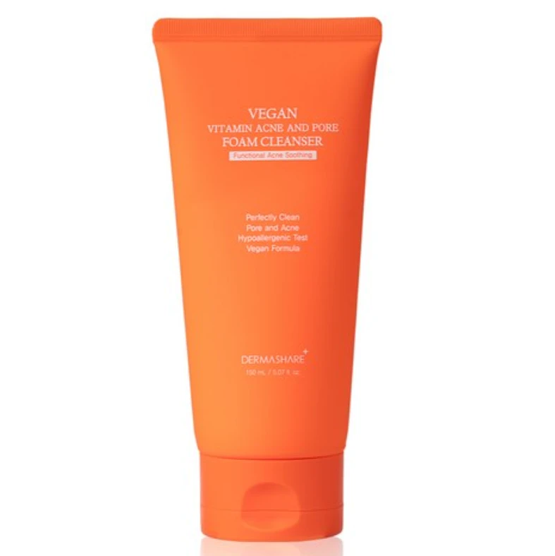  (DERMASHARE) Vegan Vitamin Acne and Pore Foam Cleanser 150ml