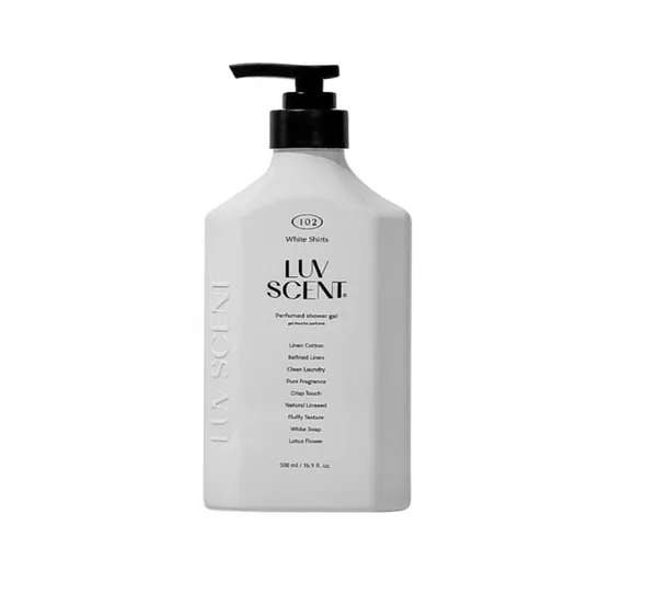 (LUVSCENT) White Shirt Linen Cotton Body Wash   500ml