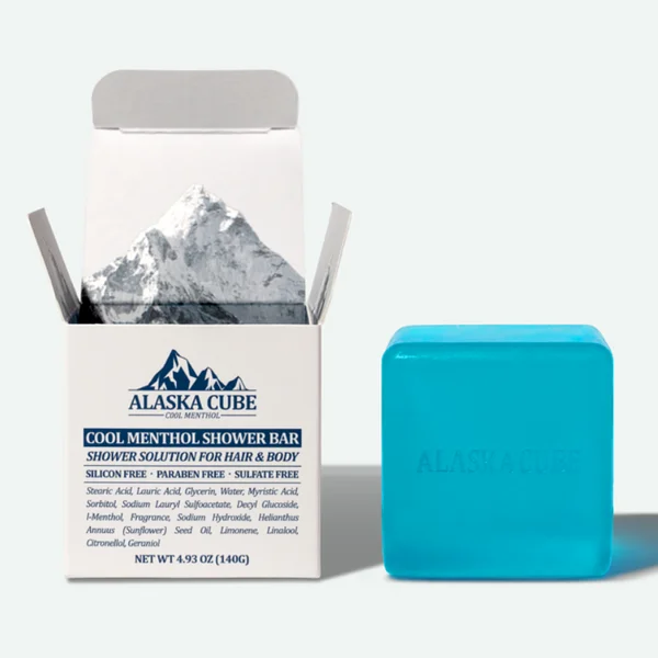 (ALASKA CUBE) Cool Menthol Shower Bar 140g
