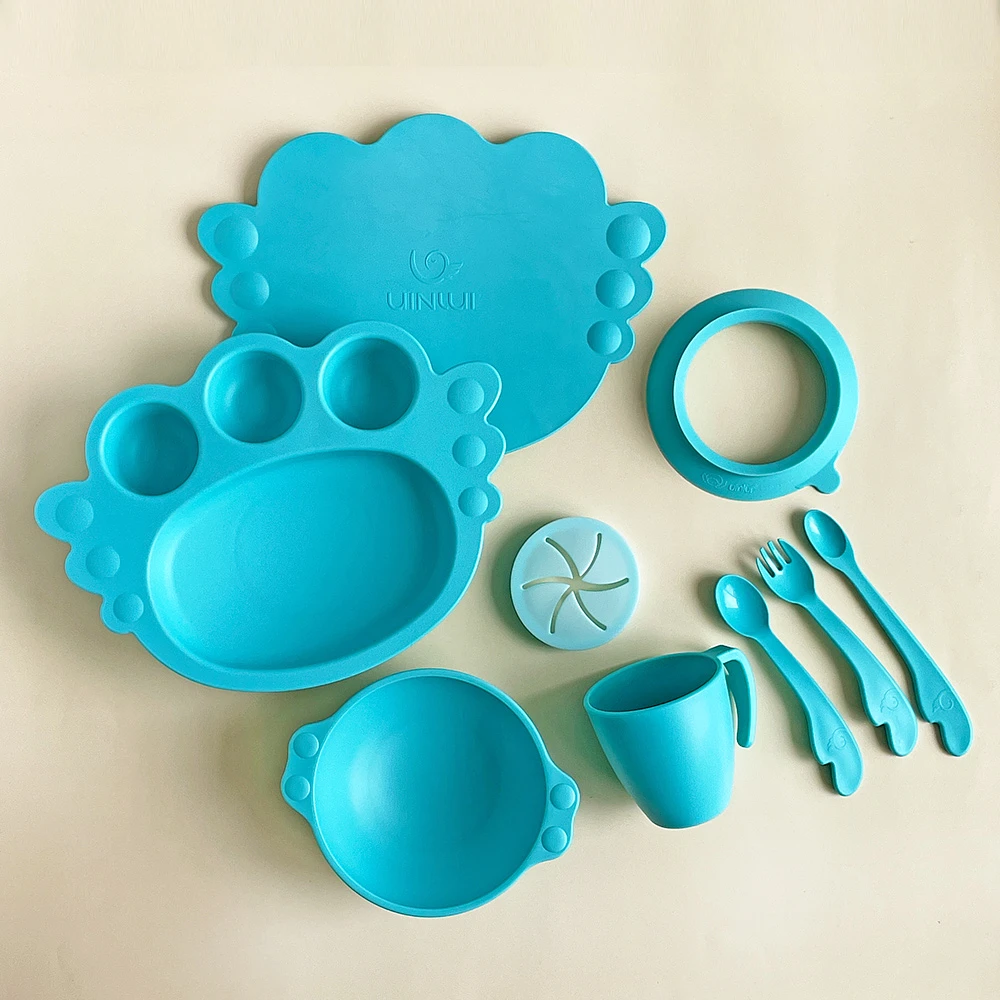 (Uinlui) Suction angel tray giftbox(All Aqua blue)