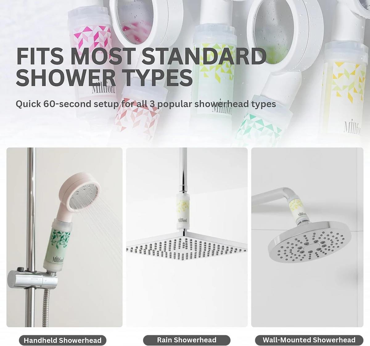 (Millford) Short Shower Head