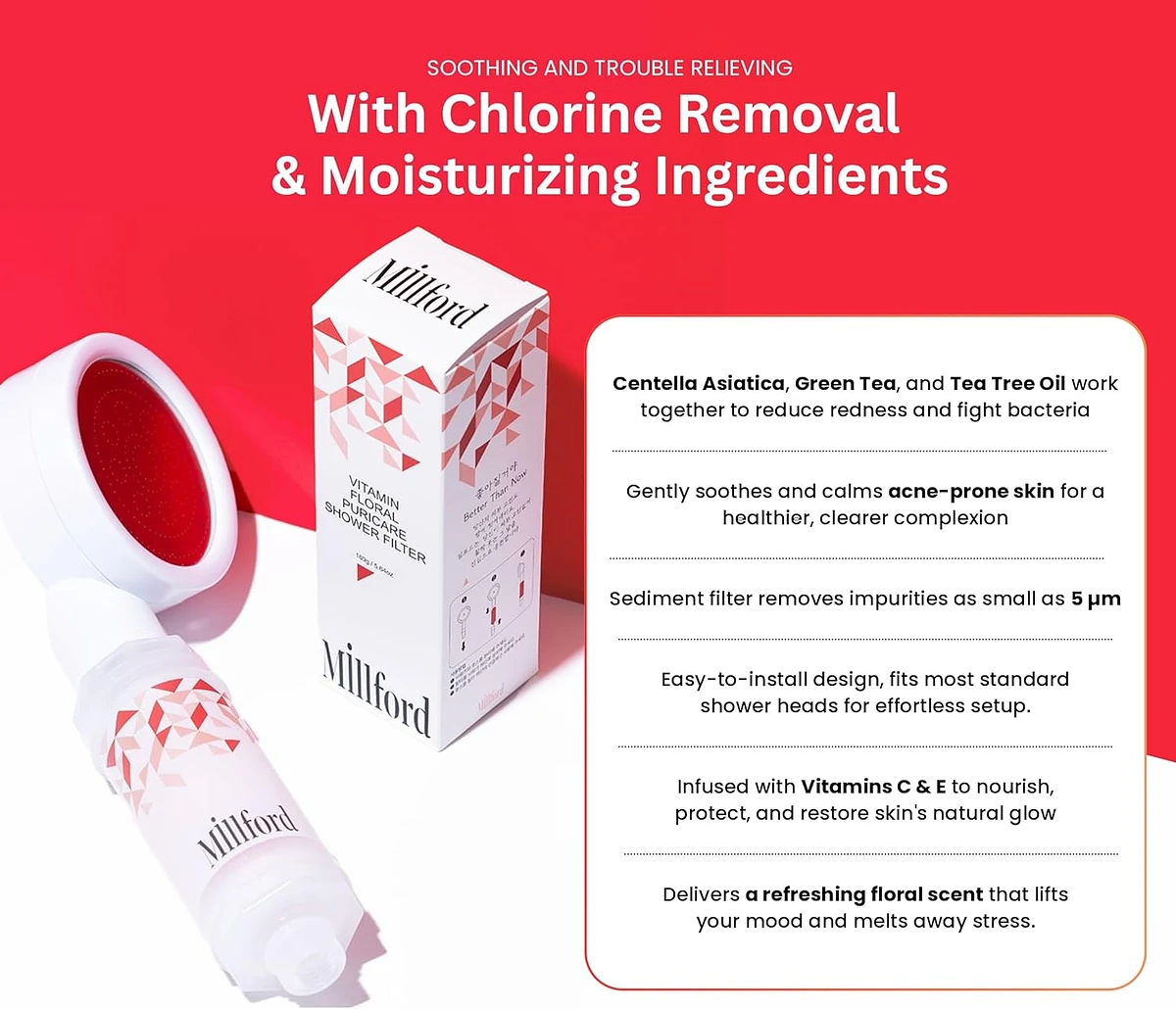 (Millford) Vitamin Acne Care Filter -Floral Puricare