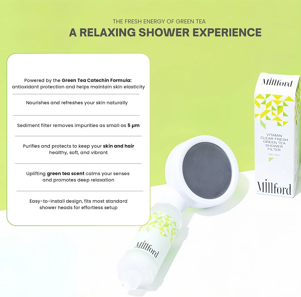 (Millford) Vitamin Clear Normal Filter- Fresh Green Tea