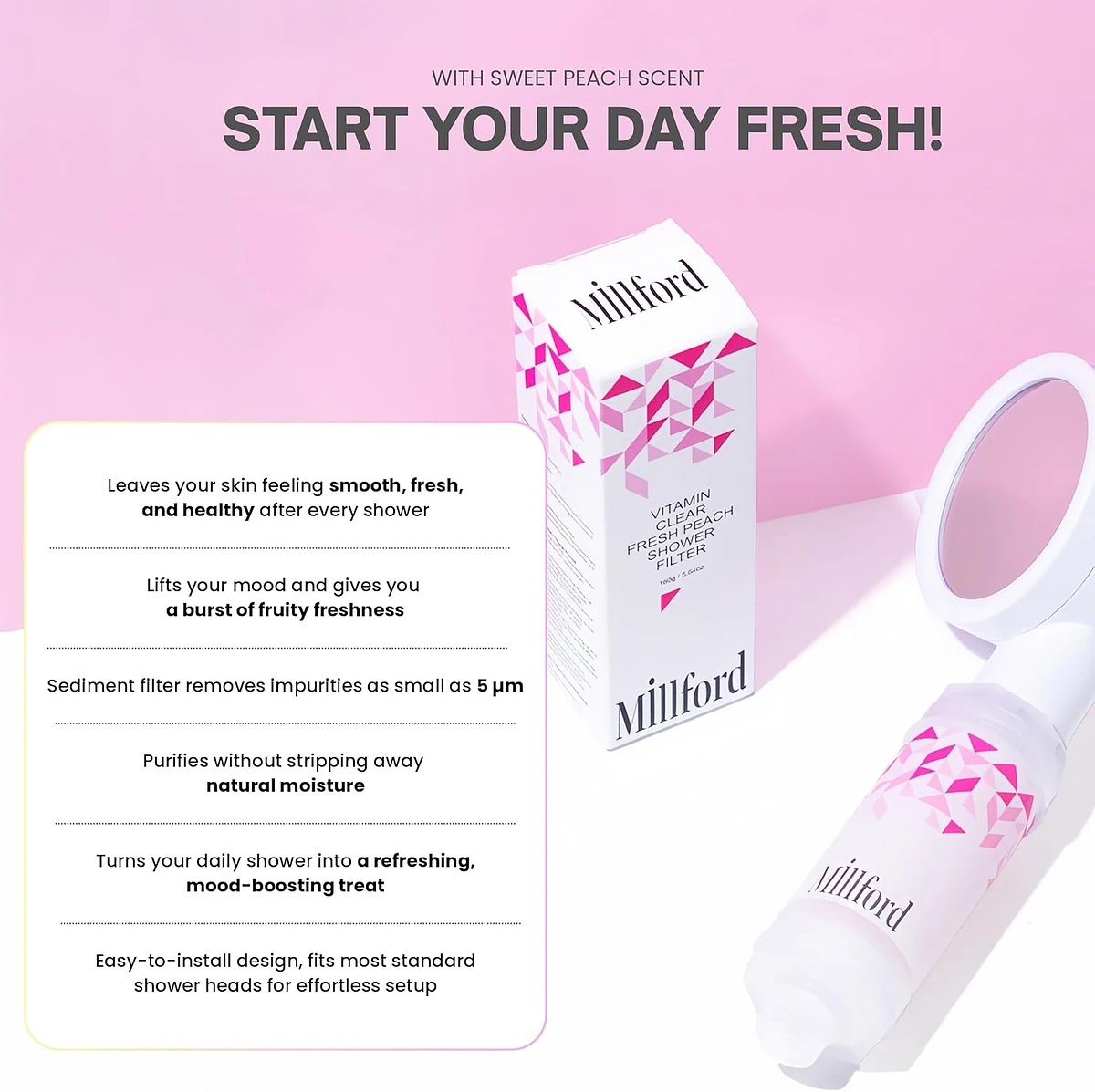 (Millford) Vitamin Clear Normal Filter- Fresh Peach