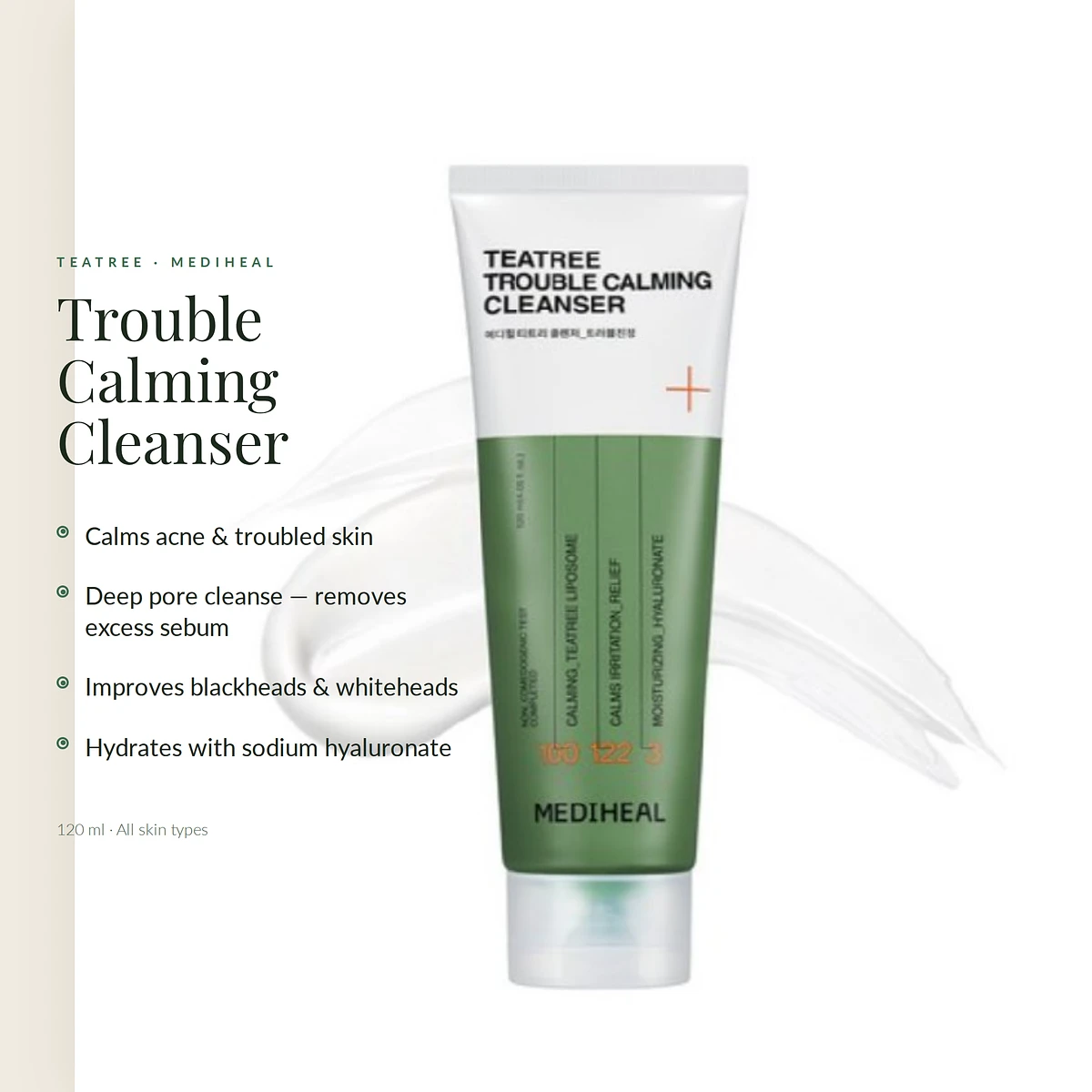 (Mediheal) Teatree Trouble Calming Cleanser 120ml