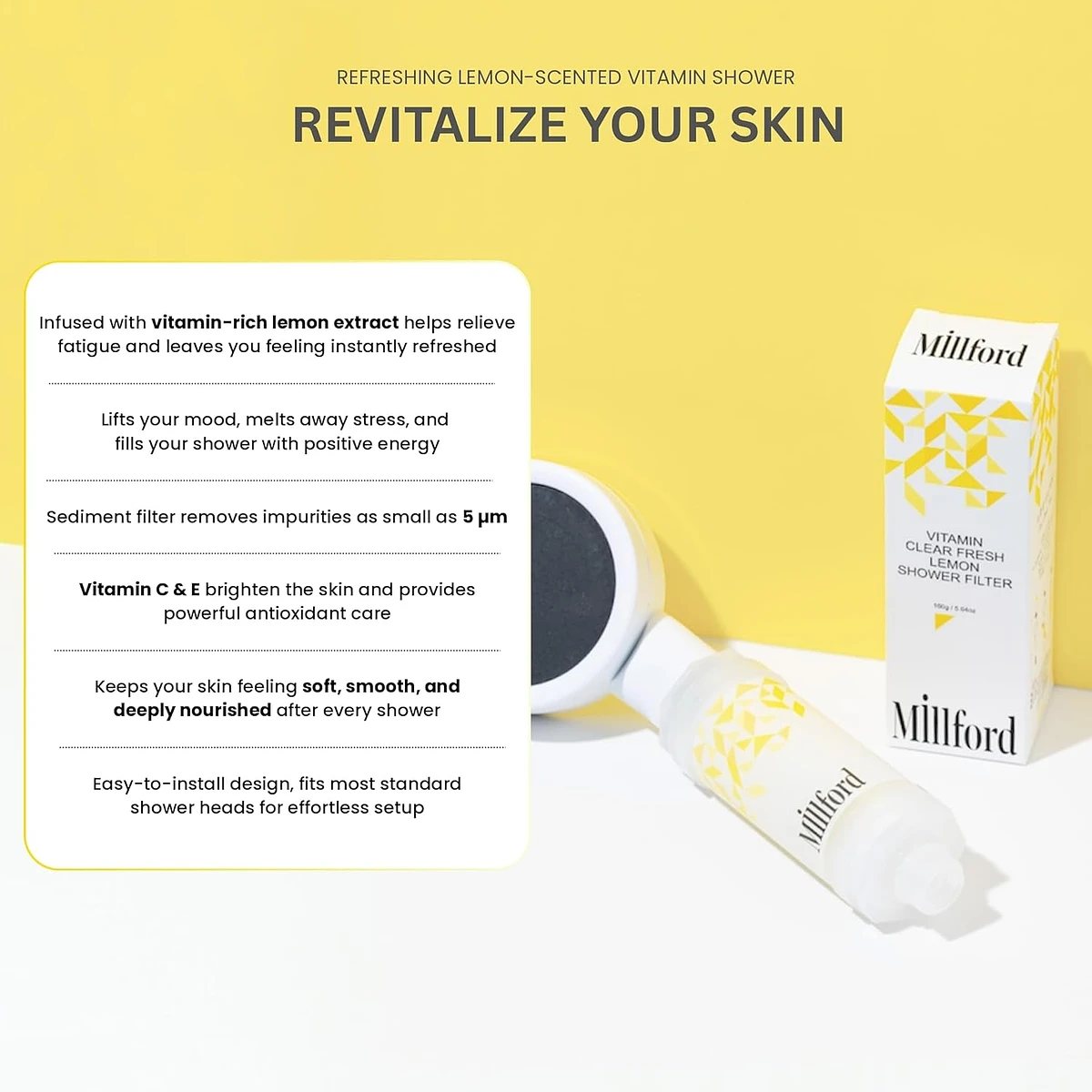 (Millford) Vitamin Clear Normal Filter -Fresh Lemon 