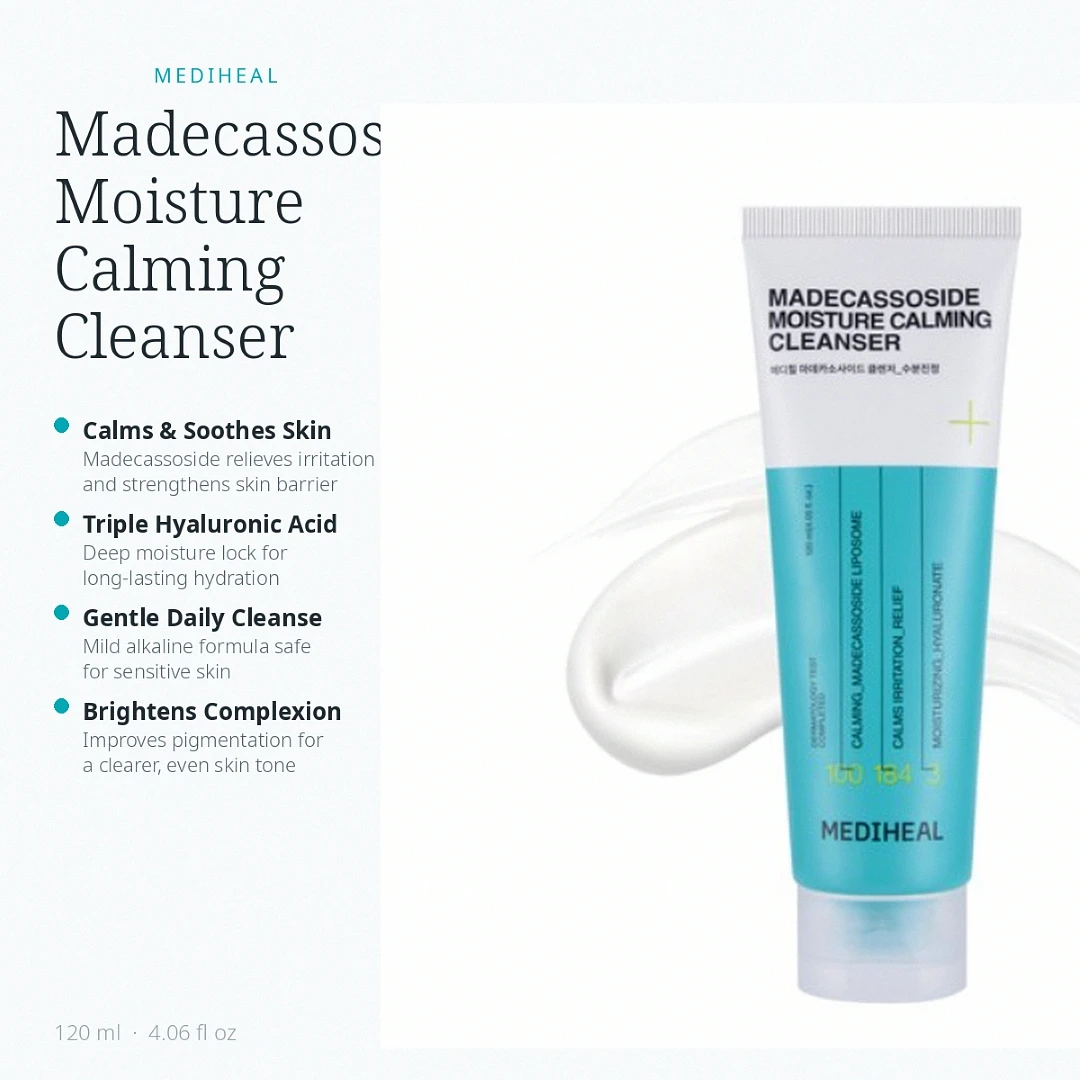 (Mediheal) Madecassoside Moisture Calming Cleanser 120ml