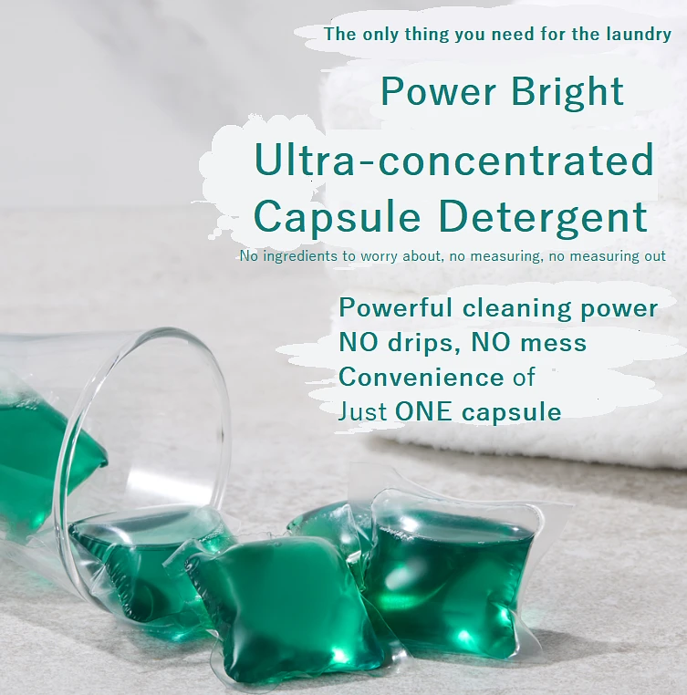 Ultra Concentrated Capsule Laundry Detergent 1 Pack(30 Capsules)