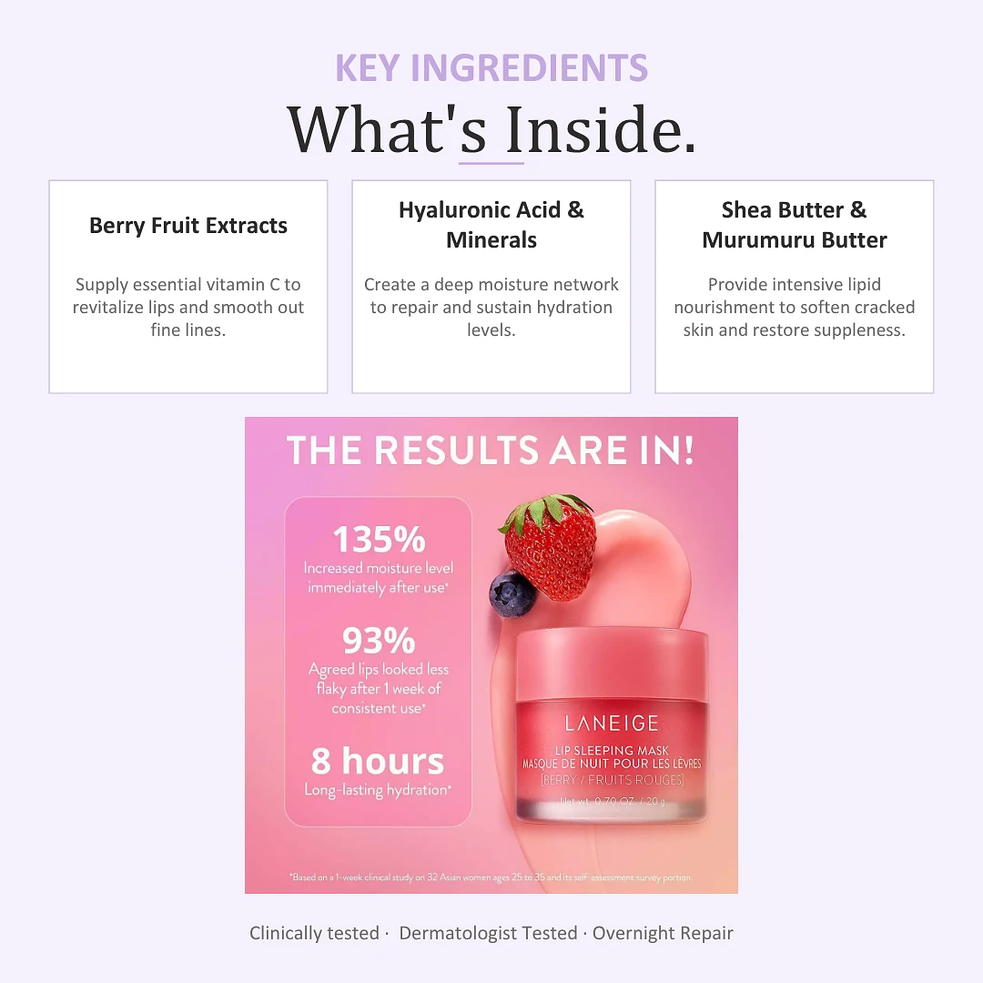 (Laneige) Lip Sleeping Mask – Berry