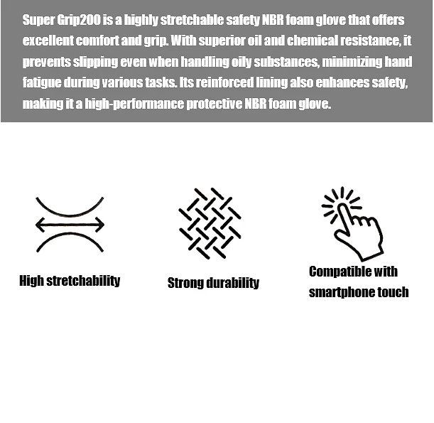 (3M) Super Grip 200 gloves - Large