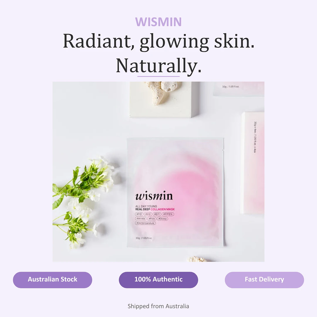 (WISMIN) All Day Young Real Deep Collagen Mask 1 Pack(4sheets)