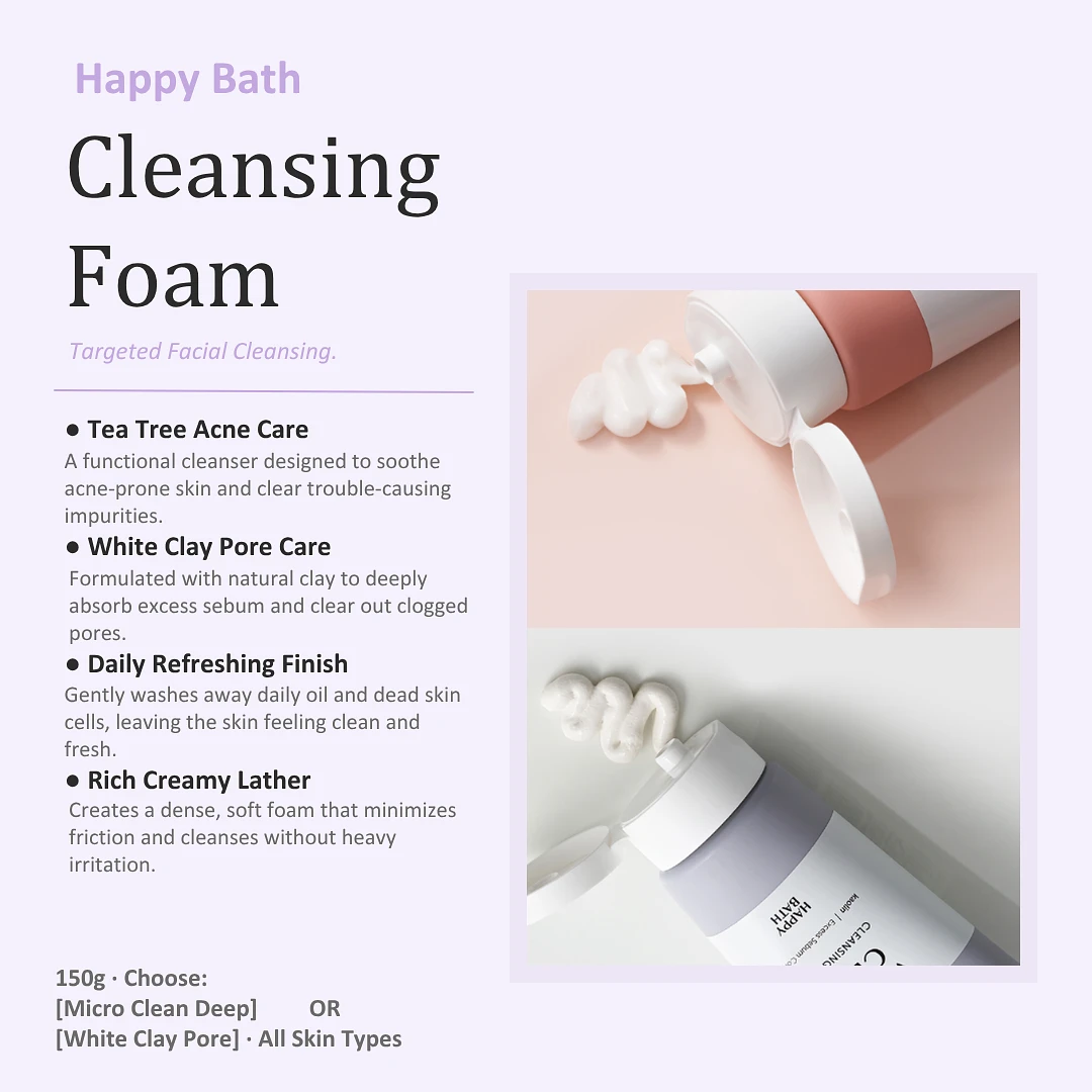 (Happy Bath) Cleansing Foam 150g