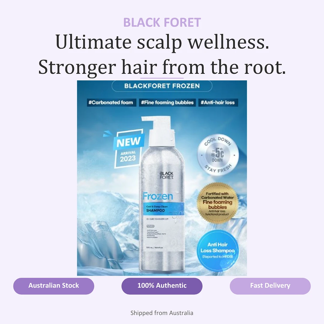 (BLACK FORET) Frozen Cool & Deep Clean Shampoo 500ml
