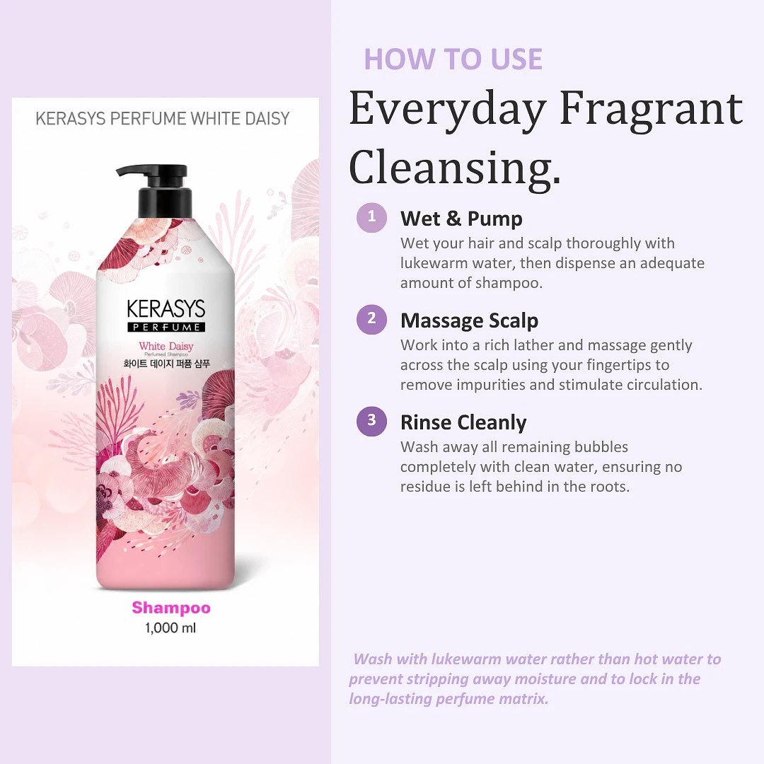(Kerasys) Perfume Shampoo 1L - White Daisy