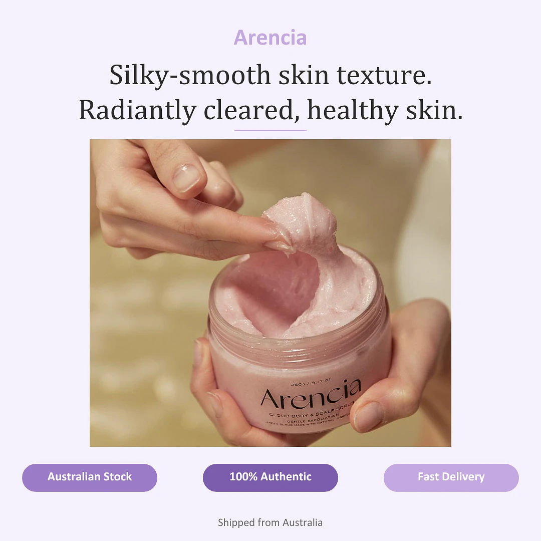 (Arencia) Fresh Cloud Body & Scalp Scrub - Lavender & Pear