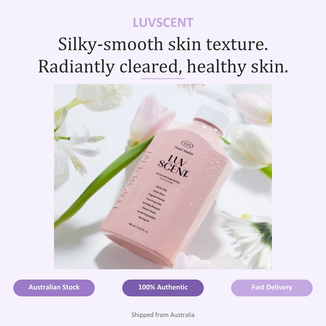 (LUVSCENT) Flower Market White Tulip Perfumed Body Lotion 400ml