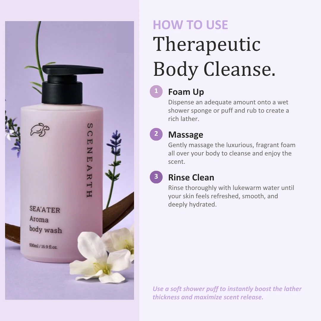 (ScenEarth) Sea'ater Aroma Body Wash 500ml