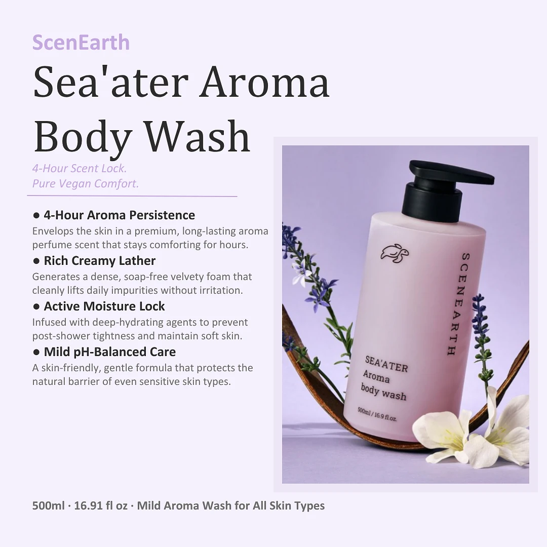 (ScenEarth) Sea'ater Aroma Body Wash 500ml