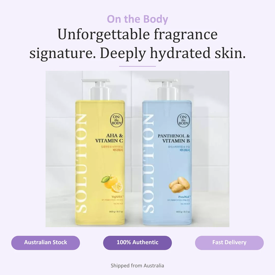 (On the Body) Solution Body Wash 900g ( Deep Cleanse & Brighten)