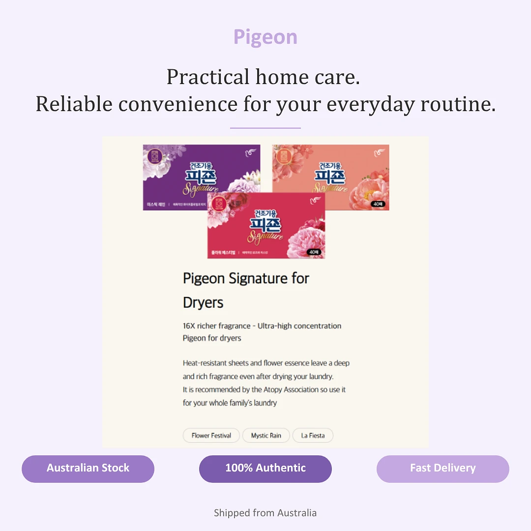 (Pigeon) Signature Dryer Sheets - Flower Festival