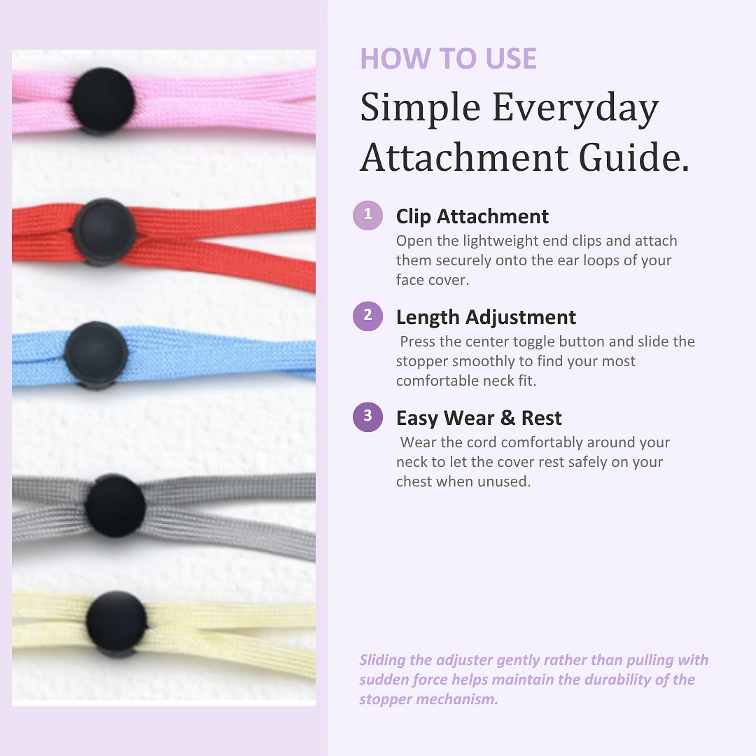 Adjuster Stopper Mask Strap