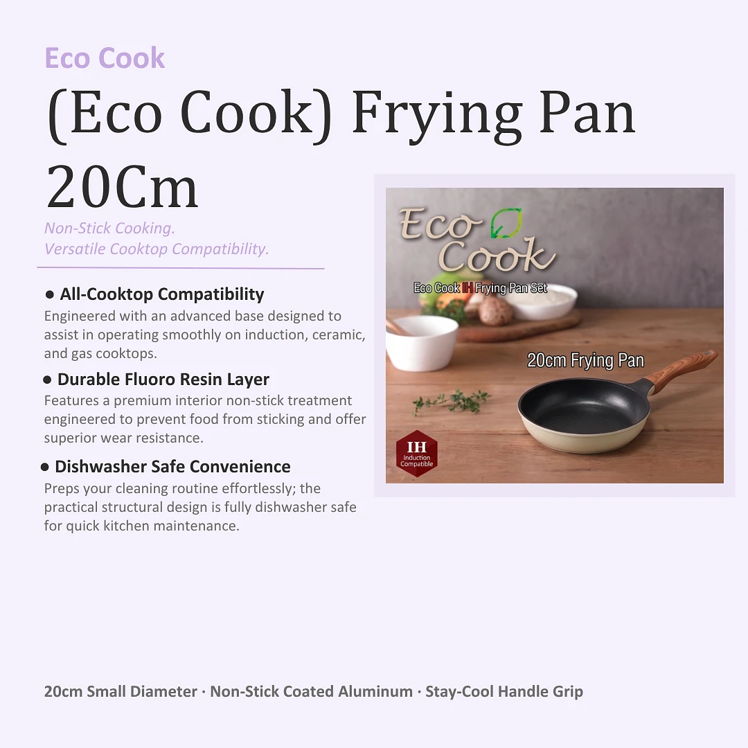 (Eco Cook) Frying Pan 20Cm