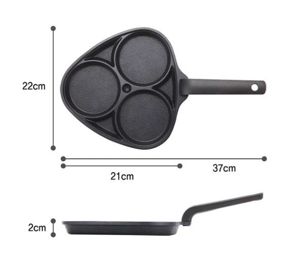 (Cookin Clover) 3-Hole Egg Pan