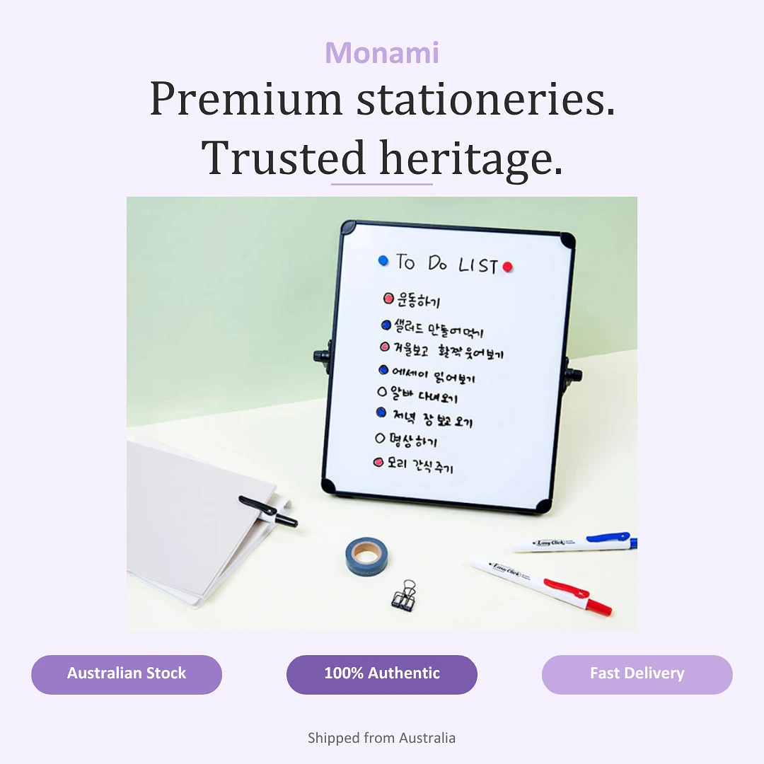 (Monami) EasyClick Permanent Marker Basic Colour