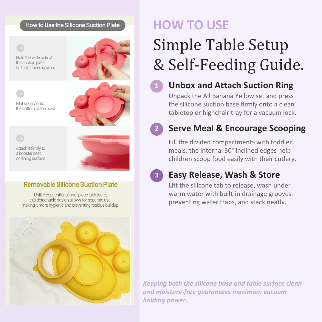 (Uinlui) Suction Angel Tray Giftbox - All Banana Yellow