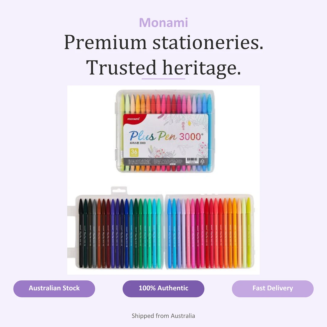 (Monami) Plus Pen 3000 (fiber tip pen) - 36 set