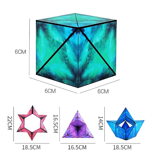 Galaxy 3D Magnetic Magic Cube - Blue