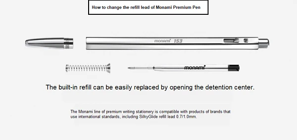 (Monami) 153 Gold 0.7mm pen