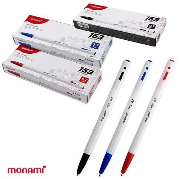 (Monami) 153 Basic 0.7mm pen 1Box (12pcs)