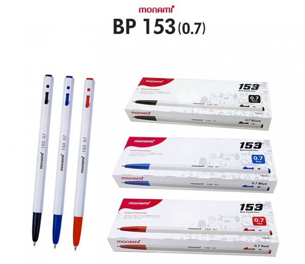(Monami) 153 Basic 0.7mm pen 1Box (12pcs)
