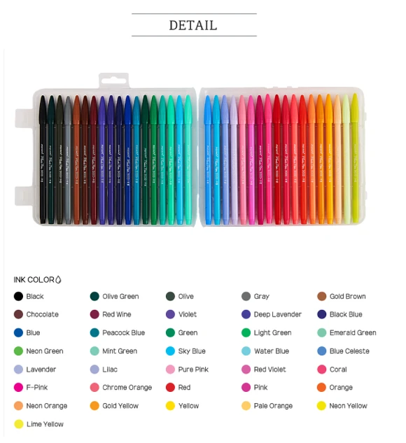 (Monami) Plus Pen 3000 (fiber tip pen) - 36 set
